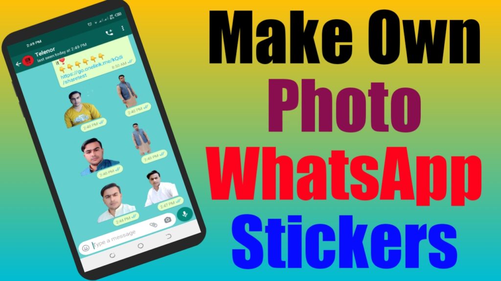 Make Own Photo WhatsApp Stickers