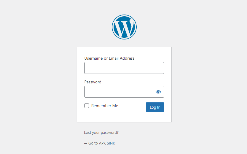 apk stuf wordpress login