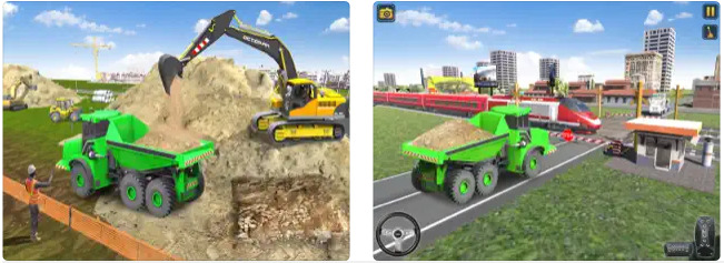 Construction Excavator Game 3D