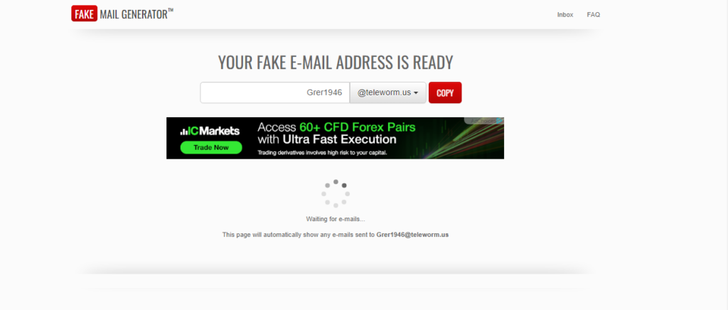 Fake Mail Generator